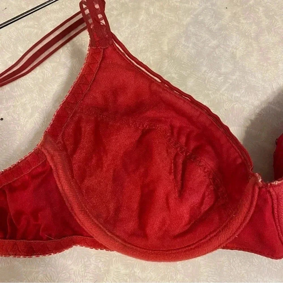 Sexy‎ Sequin Red Padded Bra 36B - Picture 5 of 11